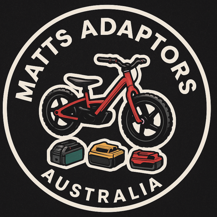 kids battery bike adaptors adapters logo business logo