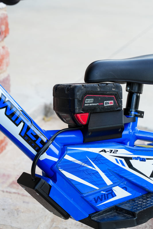 Milwaukee 18v Wired Bike battery adaptor to suit Gen 1 12" & 16" Models
