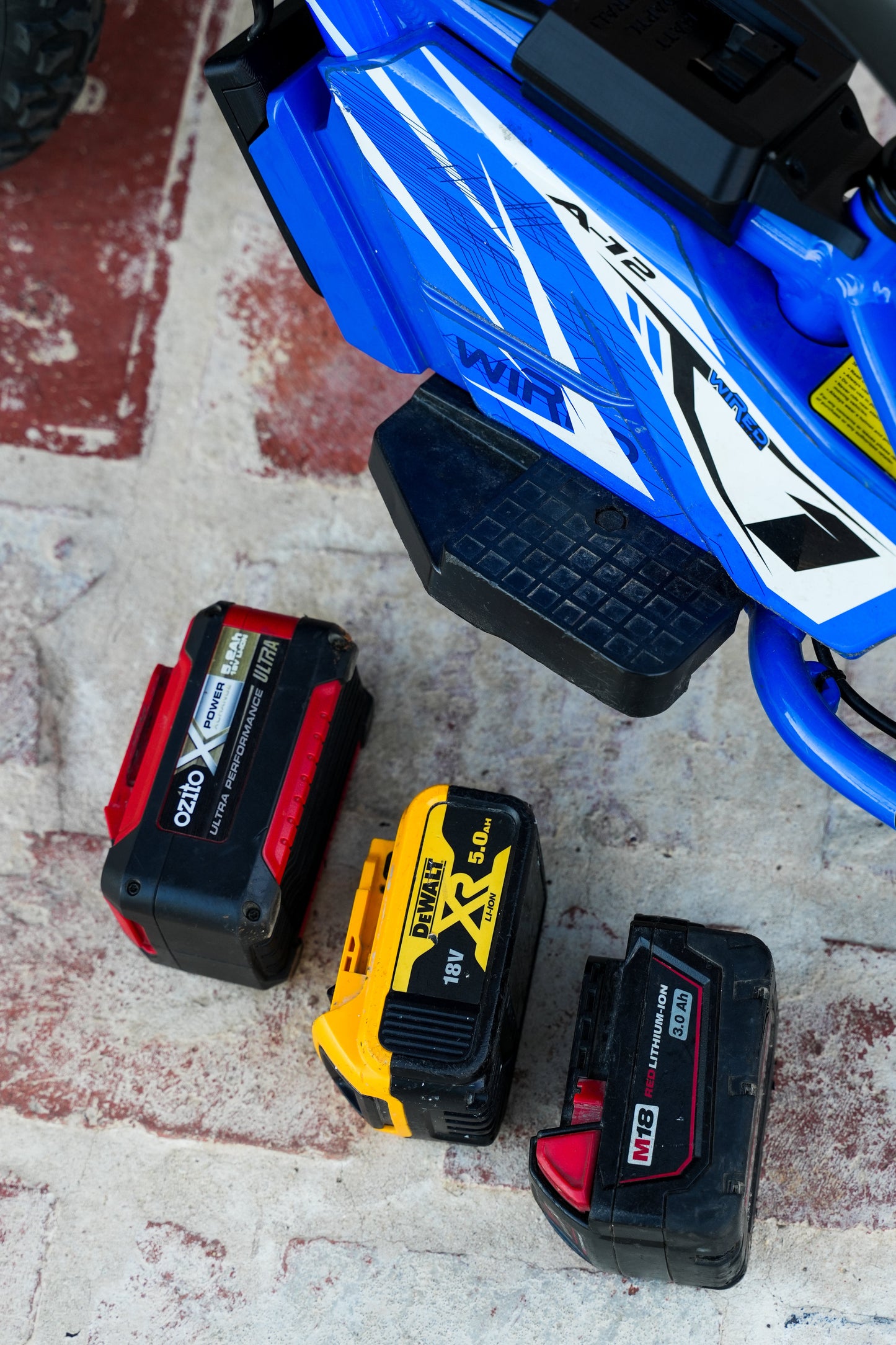 Milwaukee 18v Wired Bike battery adaptor to suit Gen 1 12" & 16" Models