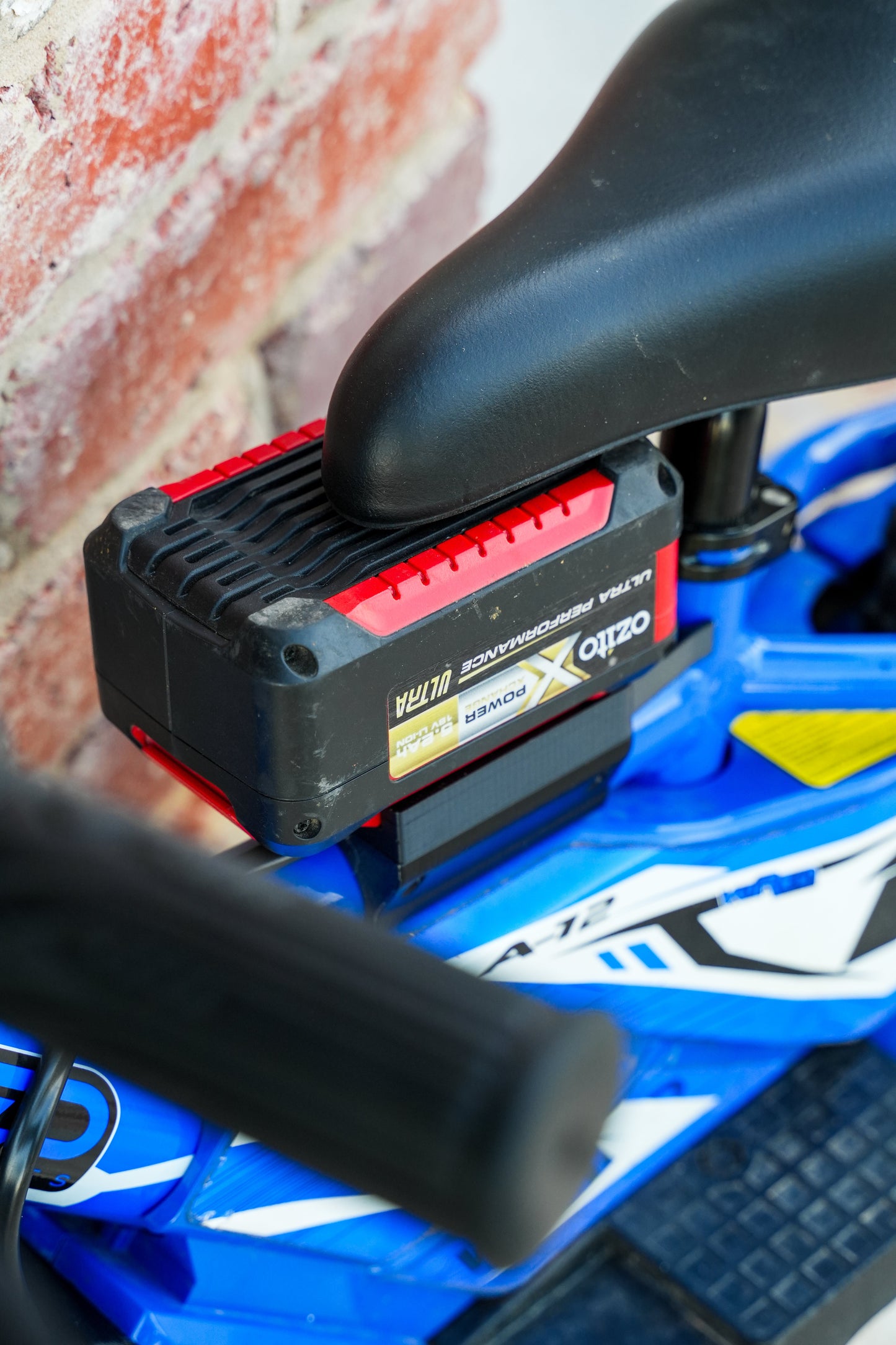 Ozito 18v Wired Bike battery adaptor to suit 12" Models