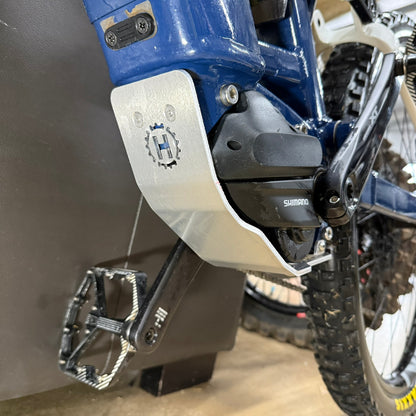 Husqvarna E-MTB aluminium motor bash plate suits MC2, MC3,HC1,HC2, HC3, HC4, HC5, LC2 and LC3