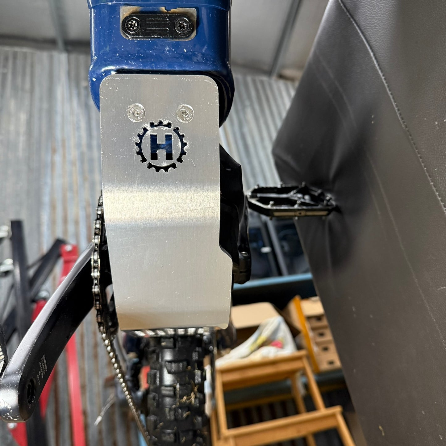 Husqvarna E-MTB aluminium motor bash plate suits MC2, MC3,HC1,HC2, HC3, HC4, HC5, LC2 and LC3